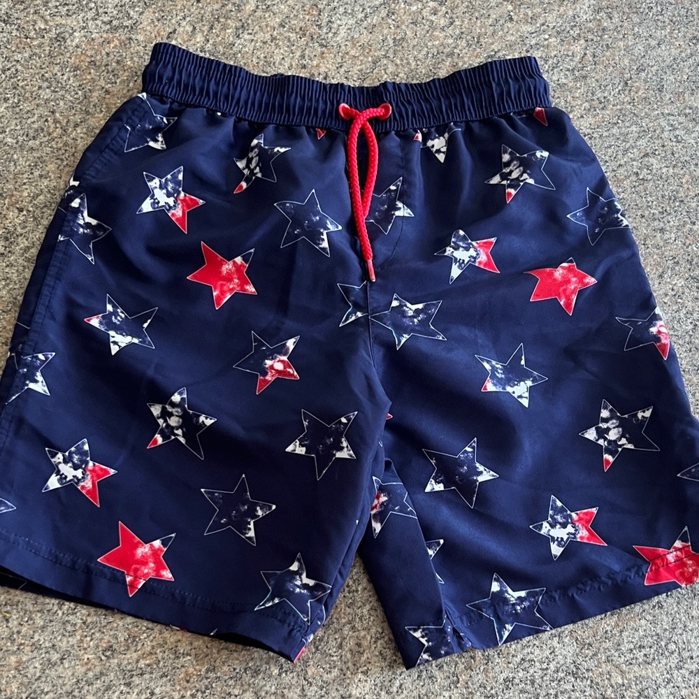 Tommy Bahama Star-Patterned kids swim Shorts size medium 7/8